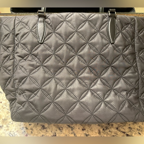 Black Kate Spade Nylon/Polyester Jae Quilted tote Zip closure - Picture 3 of 9